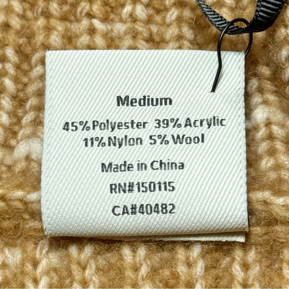 Varley Ridley Dalmation Half-Zip Knit in Golden Bronze/Egret - Picture 6 of 7